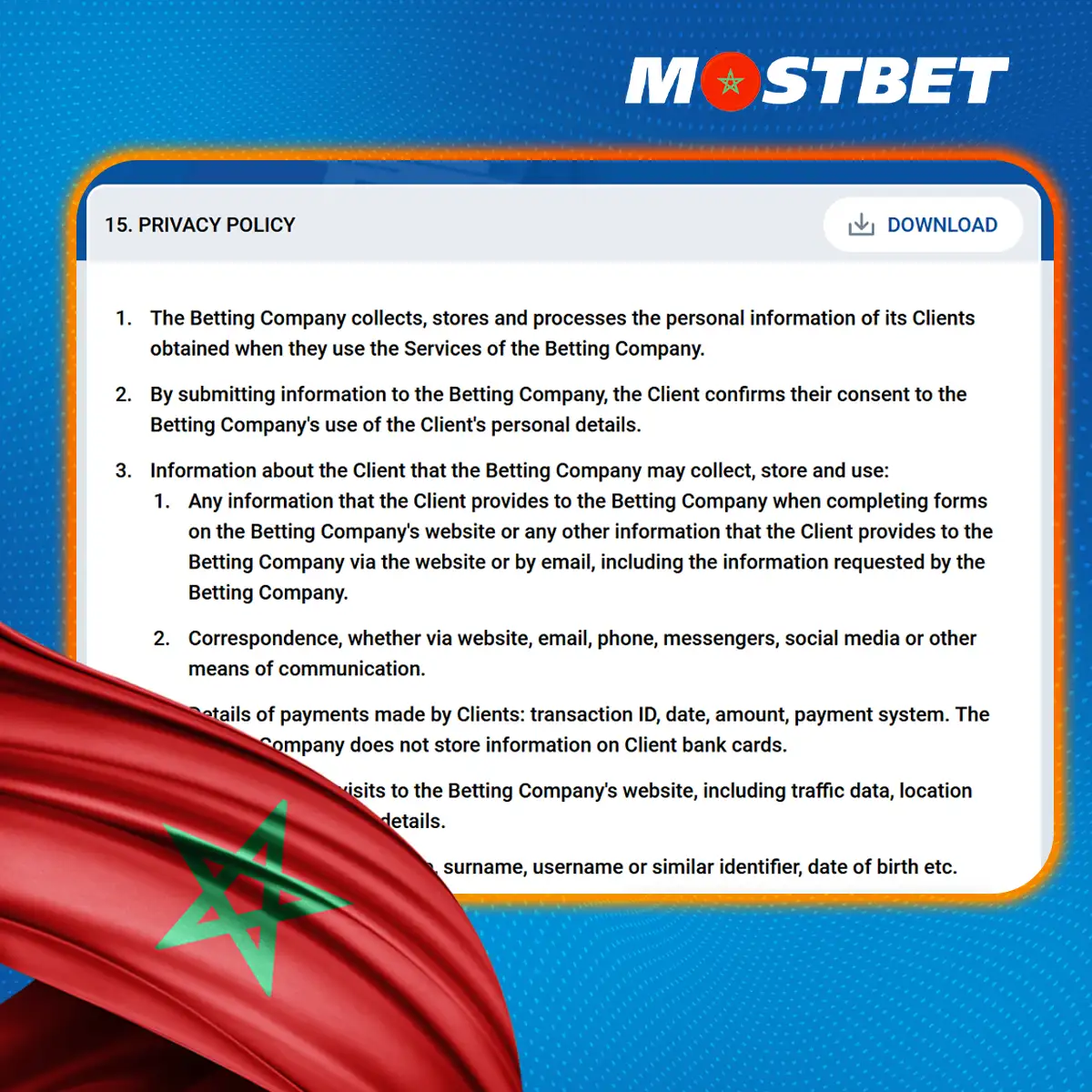 كيف تحمي Mostbet البيانات الشخصية للمستخدمين