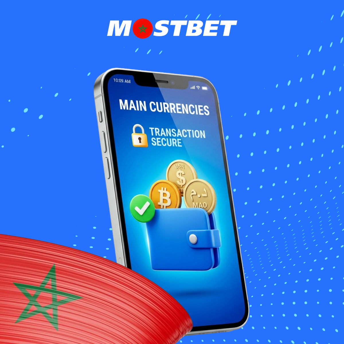 العملات المدعومة للاعبين المغاربة في Mostbet